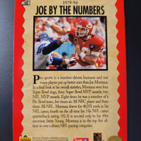 Joe Montana 1995 Upper Deck Trilogy Series Mint Card #MT18