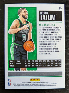 Jayson Tatum 2021 2022 Panini Contenders Season Ticket Series Mint Card #87