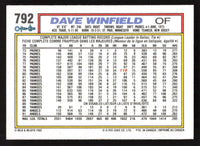 Dave Winfield 1992 O-Pee-Chee Series Mint Card #792
