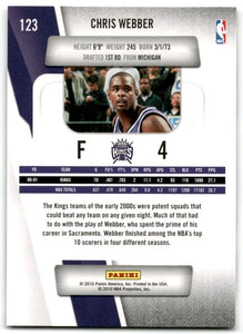 Chris Webber 2010 2011 Panini Prestige Series Mint Card #123