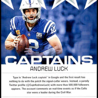 Andrew Luck 2019 Score Captains Series Mint Card #C-10