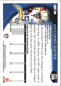 Antonio Gates 2010 Topps Series #380