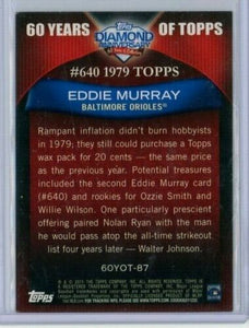 Eddie Murray 2011 Topps 60 Years of Topps Series Mint Card #60YOT-87