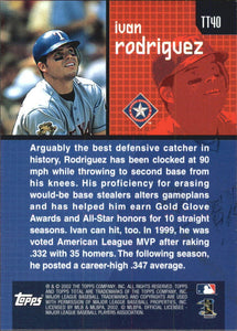 Ivan Rodriguez 2002 Topps Total Series Mint Card #TT40