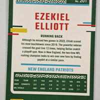 Ezekiel Elliott 2023 Donruss Press Proof Blue Series Mint Card #201