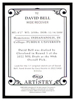 David Bell 2022 Sage Artistry Series Mint Card #112
