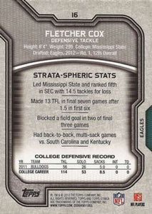 Fletcher Cox 2012 Topps Strata Series Mint Rookie Card #16