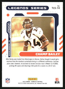 Champ Bailey 2023 Panini Donruss Legends Series Series Card #TLS-14