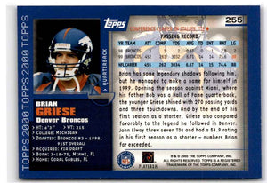 Brian Griese 2000 Topps Series Mint Card #255