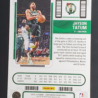 Jayson Tatum 2022 2023 Panini Contenders Game Ticket Red Series Mint Card #10