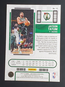 Jayson Tatum 2022 2023 Panini Contenders Game Ticket Red Series Mint Card #10