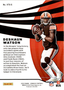 Deshaun Watson 2022 Donruss Vortex Series Mint Insert Card #VTX-6