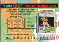 Rickey Henderson 1991 Topps Stadium Club Series Mint Card #120
