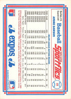Andre Dawson 1986 Sportflics Series Mint Card #10
