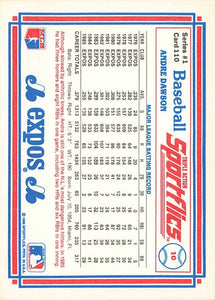 Andre Dawson 1986 Sportflics Series Mint Card #10