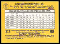 Cal Ripken Jr. 1987 Donruss Series Mint Card #89
