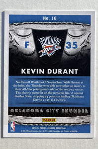 Kevin Durant 2013 2014 Panini Crusade Royalty Series Mint Card #18