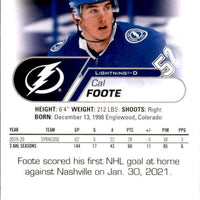 Cal Foote 2020 2021 Upper Deck NHL Star Rookies Card #20