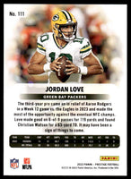 Jordan Love 2023 Panini Prestige Series Mint Card #111
