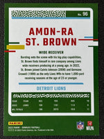 Amon-Ra St. Brown 2023 Donruss Press Proof Blue Series Mint Card #96
