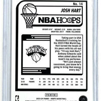 Josh Hart 2023 2024 Panini NBA Hoops Blue Series Mint Card #14