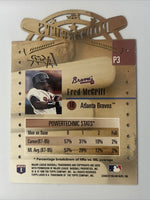 Fred McGriff 1996 Topps Laser Power Cuts Die-Cut Series Mint Card #P3
