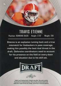 Travis Etienne 2021 Leaf Draft Blue Series Mint Rookie Card #14