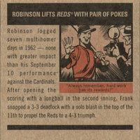 Frank Robinson 2011 Topps Heritage Baseball Flashbacks Series Mint Card #BF-9