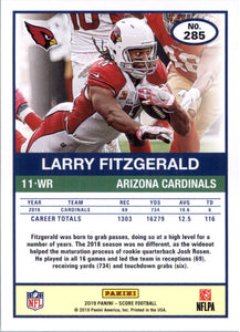 Larry Fitzgerald 2019 Panini Score SCORECARD Series Mint Card #285