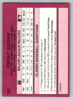 Dwight Gooden 1989 Classic Orange Travel Series Mint Card #107
