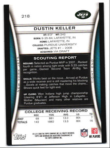 Dustin Keller 2008 Bowman Series Mint Rookie Card #218