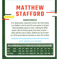 Matthew Stafford 2023 Panini Donruss Series Mint Card #169