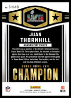 Juan Thornhill 2023 Donruss Champ is Here Series Mint Card #CIH-10
