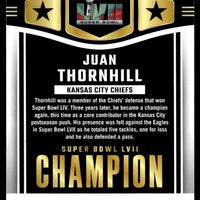 Juan Thornhill 2023 Donruss Champ is Here Series Mint Card #CIH-10