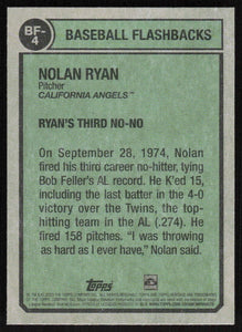 Nolan Ryan 2023 Topps Heritage 1974 Flashbacks Series Mint Card #BF-4