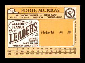 Eddie Murray 1987 Topps Mini Series Mint Card #39