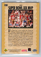 Joe Montana 1995 Collector's Choice Trilogy Series Mint Card #MT8
