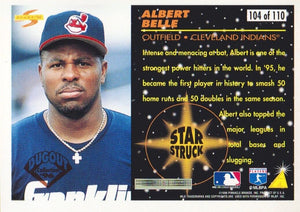 Albert Belle 1996 Score Baseball Dugout Collection Series Mint Card #104