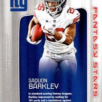 Saquon Barkley 2019 Score Fantasy Stars Series Mint Card #FS-7