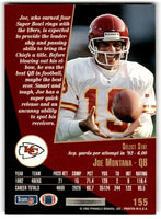 Joe Montana 1993 Select Series Mint Card #155
