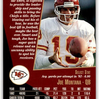 Joe Montana 1993 Select Series Mint Card #155