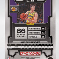 Austin Reaves 2023 2024 Panini Prizm Monopoly Series Mint Card #42