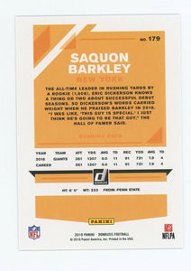 Saquon Barkley 2019 Donruss Press Proof Red Series Mint Card #179