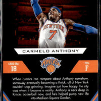 Carmelo Anthony 2012 Panini Prestige Franchise Favorites Series Mint Card #18