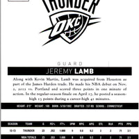 Jeremy Lamb 2013 2014 Hoops Series RED PARALLEL VERSION Mint Card #43