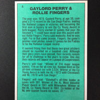 Gaylord Perry and Rollie Fingers 1984 Donruss Living Legends Series Mint Card #A