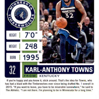 Karl-Anthony Towns 2019 2020 Panini Contenders Series Mint Card #54