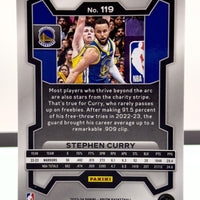 Stephen Curry 2023 2024 Panini Prizm Series Mint Card #119