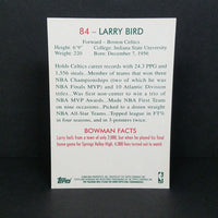 Larry Bird 2009 Bowman Retro 1948 Style Version Mint Card #84