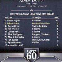 Adam Dunn 2011 Topps Topps 60 Series Mint Card #T60-32